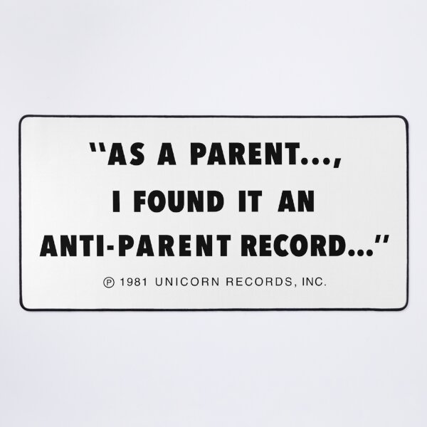 Item preview, As a Parent I Found It An Anti Parent Record Black Flag Design designed and sold by jealist.