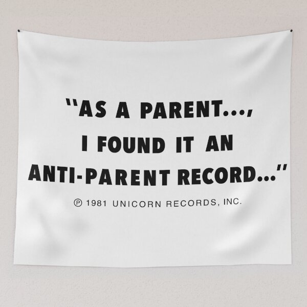Item preview, As a Parent I Found It An Anti Parent Record Black Flag Design designed and sold by jealist.
