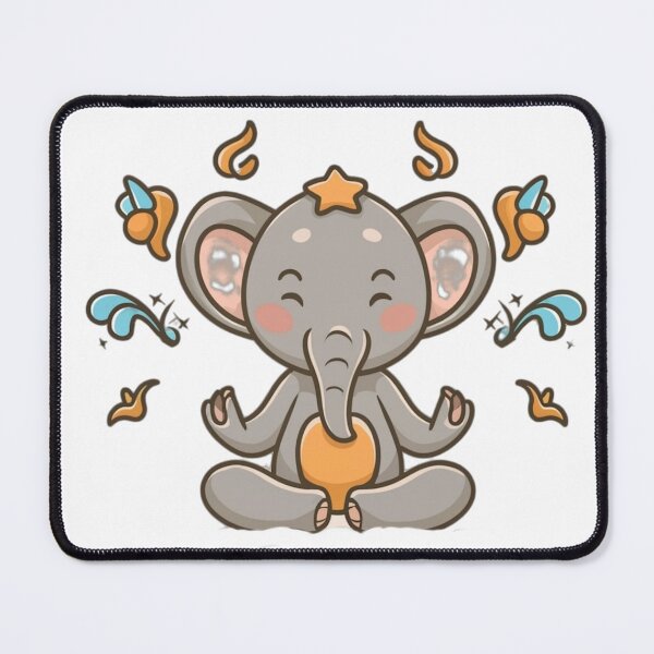 Item preview, Meditating elephant designed and sold by Aleksandra Marczak.