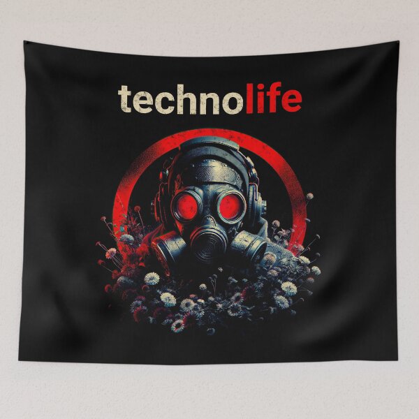 Item preview, Techno Life - Techno Music Lover Dark Grunge Hardcore designed and sold by Urban-Alien.