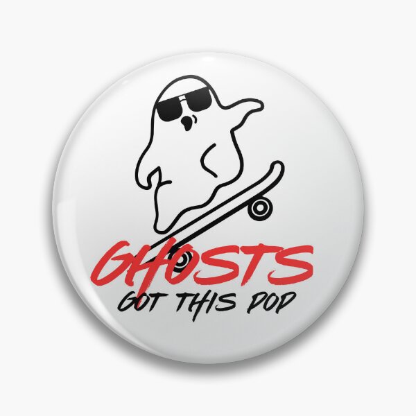 Item preview, Ghosts got this Pop, Funny Cool Skateboard designed and sold by mkzmerch.
