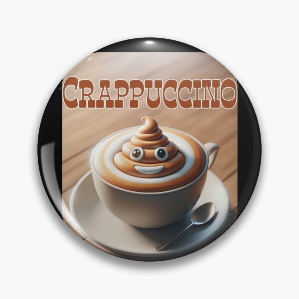 Item preview, Crappuccino - Poop emoji coffee art designed and sold by Matthew Kinnersly.