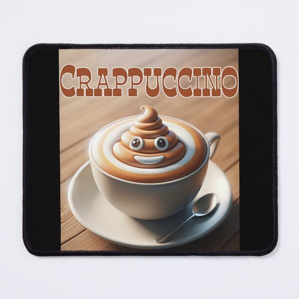 Item preview, Crappuccino - Poop emoji coffee art designed and sold by Matthew Kinnersly.