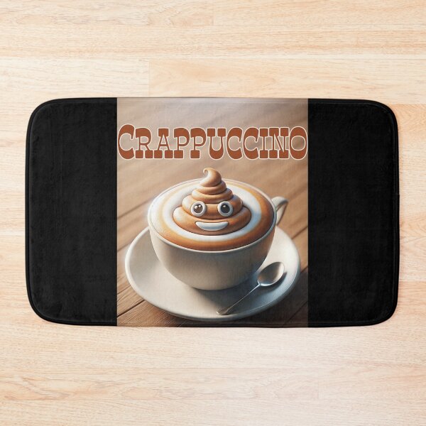 Item preview, Crappuccino - Poop emoji coffee art designed and sold by Matthew Kinnersly.