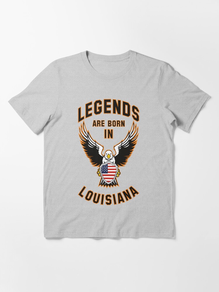 Alternate view of Legends are born in Louisiana Essential T-Shirt