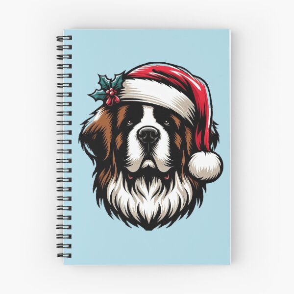 Item preview, Saint Bernard in a Santa Hat designed and sold by HeadTurningArt.