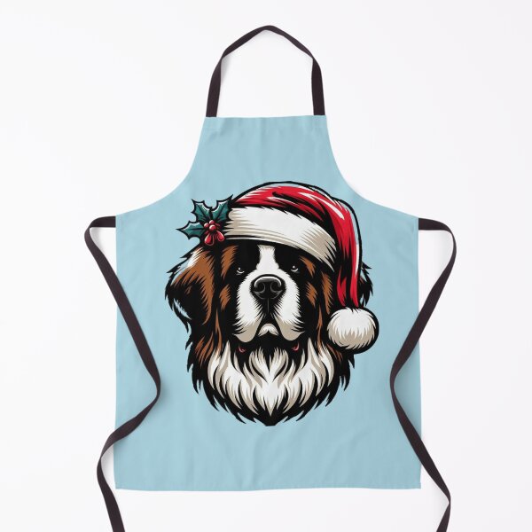 Item preview, Saint Bernard in a Santa Hat designed and sold by HeadTurningArt.