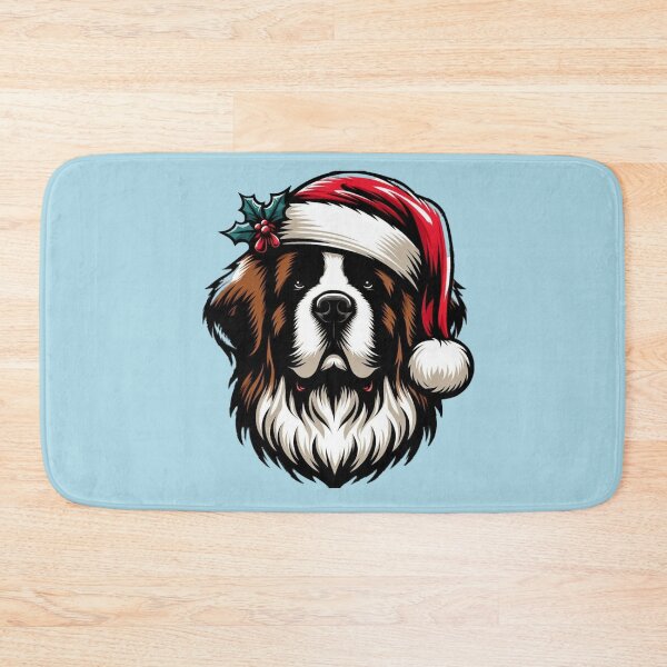 Item preview, Saint Bernard in a Santa Hat designed and sold by HeadTurningArt.