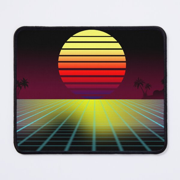 Item preview, Retro Synthwave 80's Tropical Landscape designed and sold by ScaryWhale.