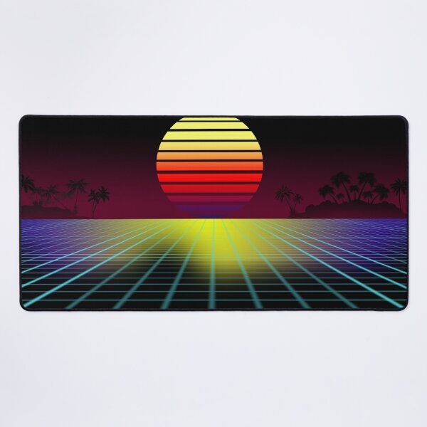 Item preview, Retro Synthwave 80's Tropical Landscape designed and sold by ScaryWhale.