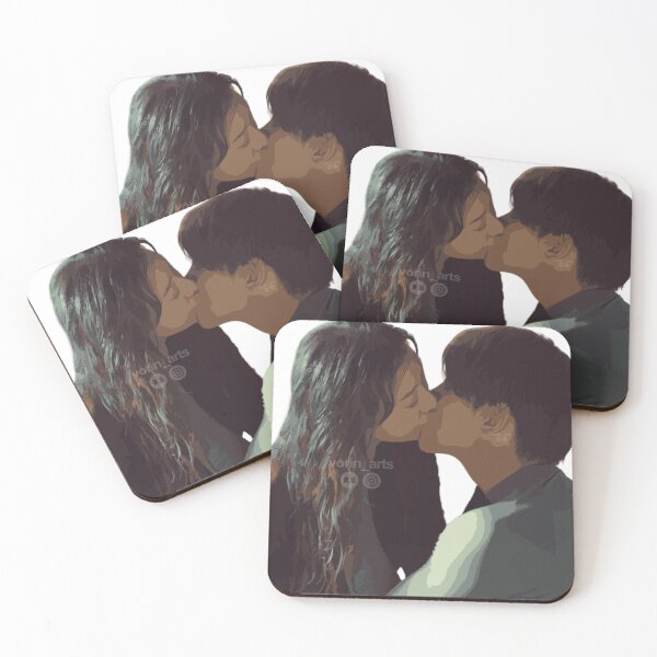 Item preview, Ji Chang Wook and Kim Ji-won kiss designed and sold by Vorin Arts.