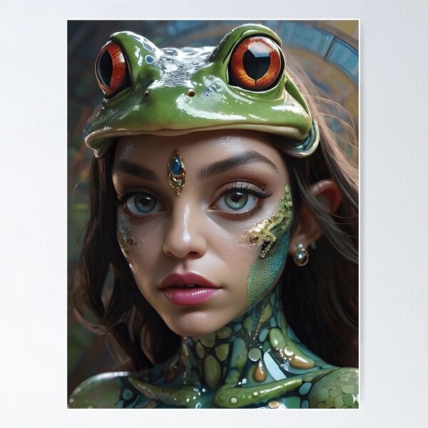 Item preview, The Alien Frog Princess designed and sold by TheArtOfPat.