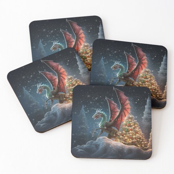 Item preview, A Dragon in the Snow (Christmas) designed and sold by AbsudlyEpicAI.