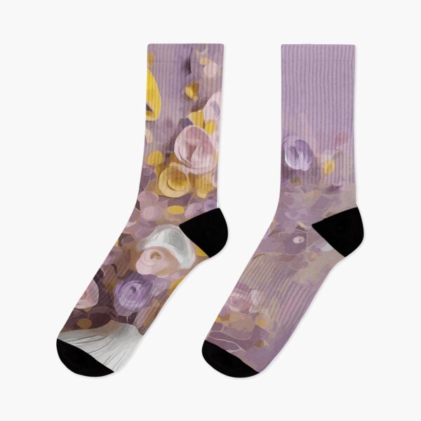 Artikelvorschau, Pastellblumen in einer weißen Vase Moderne Stilllebenmalerei entworfen und verkauft von Vicky Brago-Mitchell®.