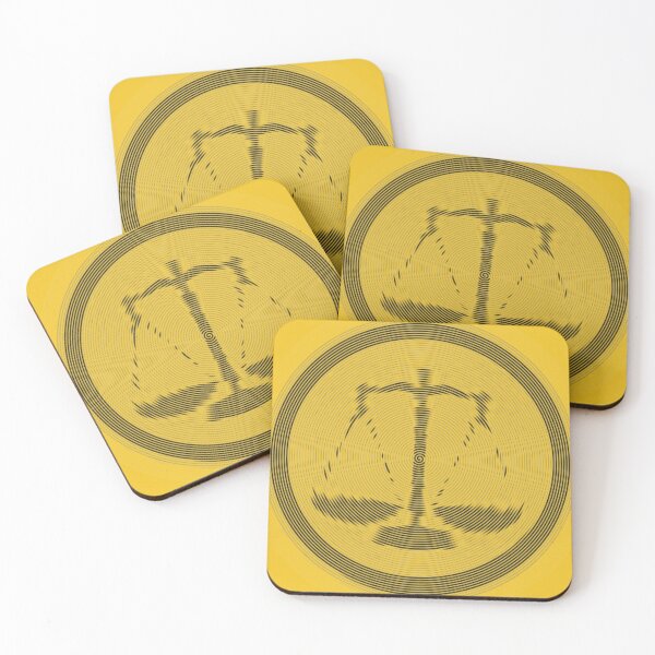 Item preview, Scales Of Justice Lawer Spiroglyph Spiral Art Low Poly designed and sold by SpiroJo.