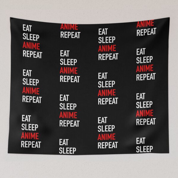 Item preview, Eat sleep anime repeat  designed and sold by Safarha.
