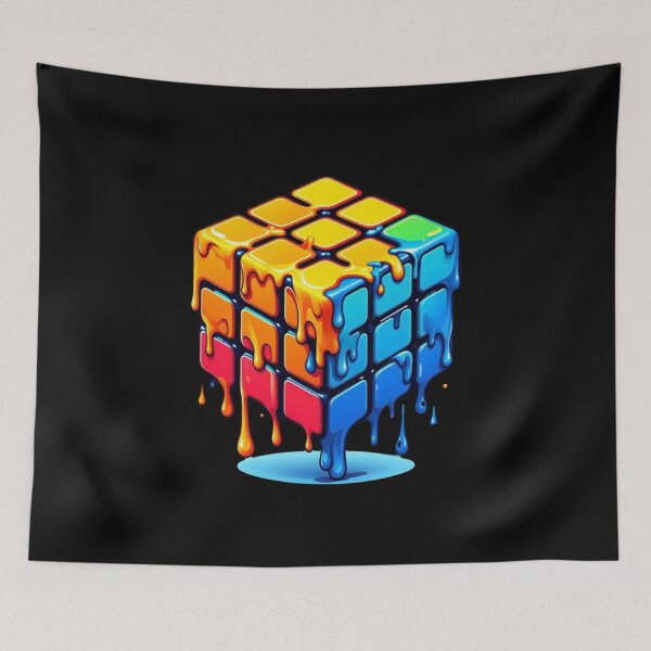 Item preview, Mesmerizing Melting Rubik's Cube designed and sold by HeadTurningArt.