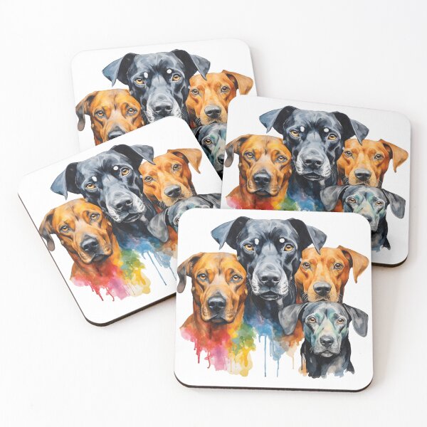 Item preview, 4 dogs designed and sold by ArtOfDreams9.