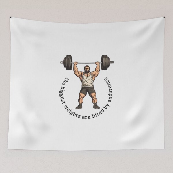 Item preview, The biggest weights are lifted by endurance designed and sold by aipolohu.