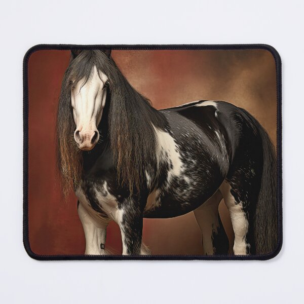 Item preview, Black and White Irish Cob Stallion 01 designed and sold by Elisabeth Lucas.