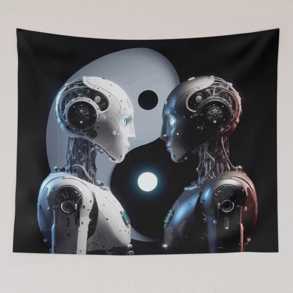 Item preview, THE TECHNOLOGICAL YING YANG designed and sold by OsvaldoRamosArt.