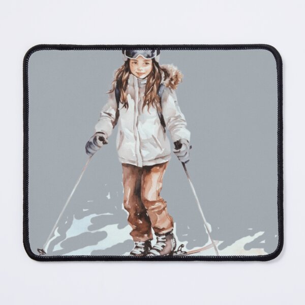 Item preview, "Graceful Skiing: A Girl's Elegant Journey ❄️" designed and sold by Anpano.