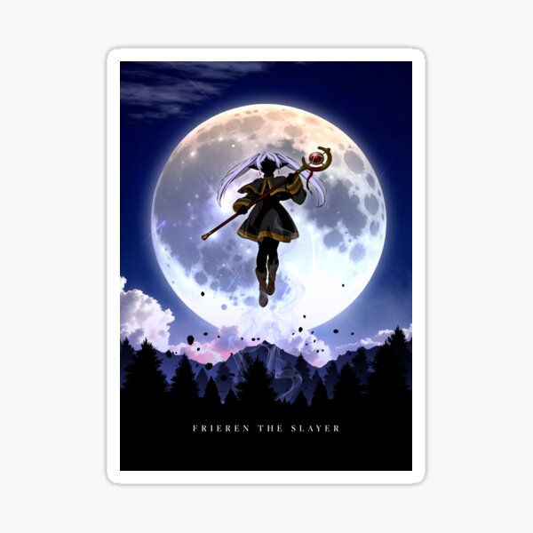Artikel-Vorschau von Frieren Fliegender Vollmond, designt und verkauft von Tokyo Retro.