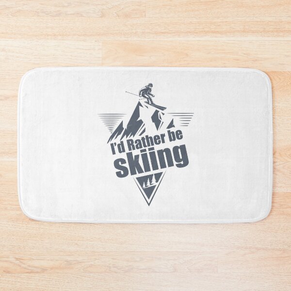 Item preview, " I'd Rather Be Skiing  " Skiing funny mountain  designed and sold by Gravy-tee07.