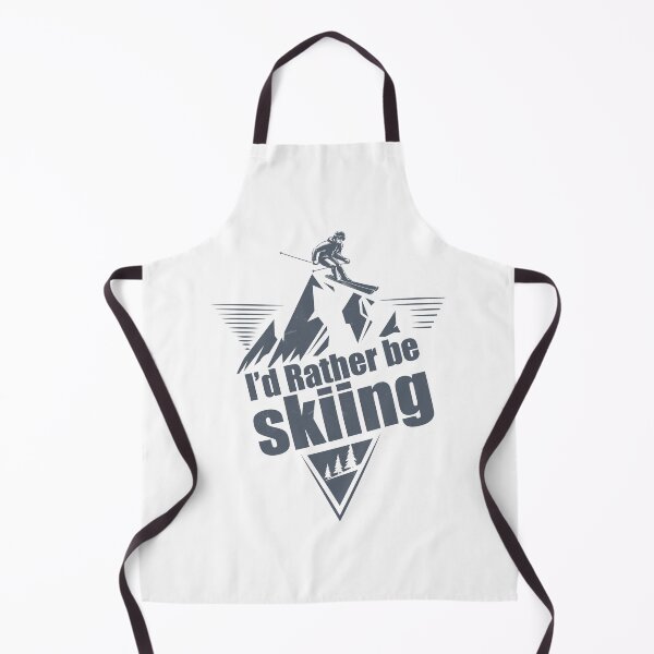 Item preview, " I'd Rather Be Skiing " Skiing funny mountain designed and sold by Gravy-tee07.