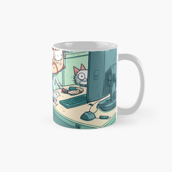 Item preview, bustling laboratory of Dr. Cat Whiskerstein designed and sold by JCatDesign.