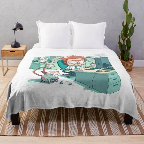 Item preview, bustling laboratory of Dr. Cat Whiskerstein designed and sold by JCatDesign.