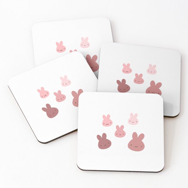 Item preview, Aesthetic Cute Pink Bunnies designed and sold by lameowee.