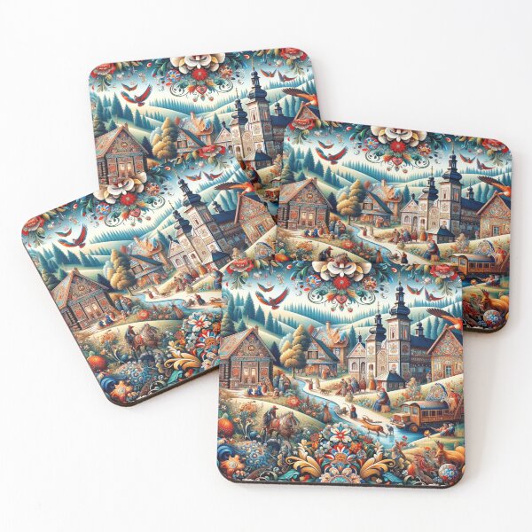 Item preview,  Polish Folk colorful with many motifs  designed and sold by ArtFeverShop.