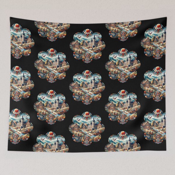 Item preview,  Polish Folk colorful with many motifs  designed and sold by ArtFeverShop.