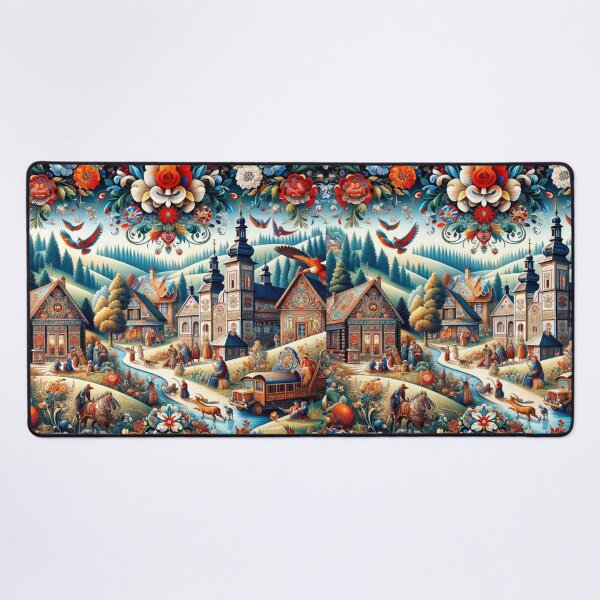 Item preview, Polish Folk colorful with many motifs designed and sold by ArtFeverShop.