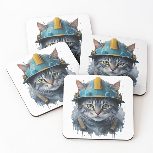 Item preview, Catwithhardhats Cat Worker designed and sold by Krieghorn.