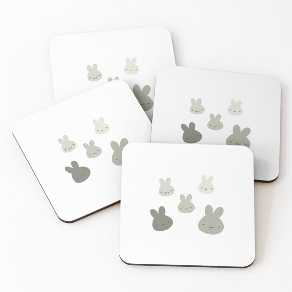 Item preview, Aesthetic Cute Green Bunnies designed and sold by lameowee.