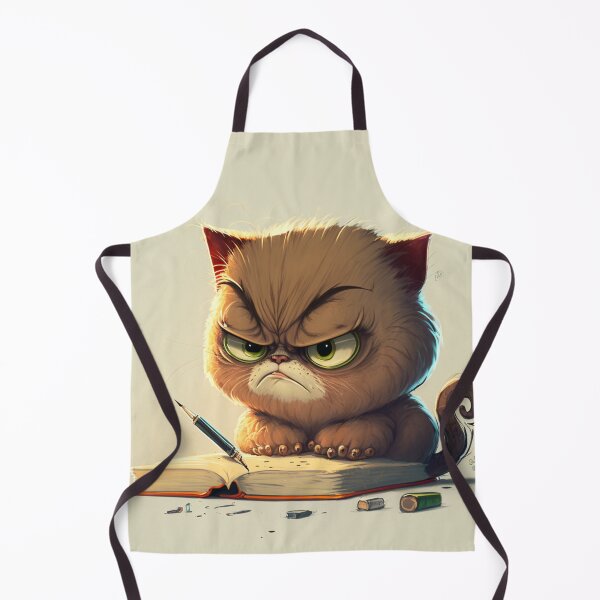 Aperçu de l'œuvre petit chat grincheux nommé Whiskerstein créée et vendue par JCatDesign.