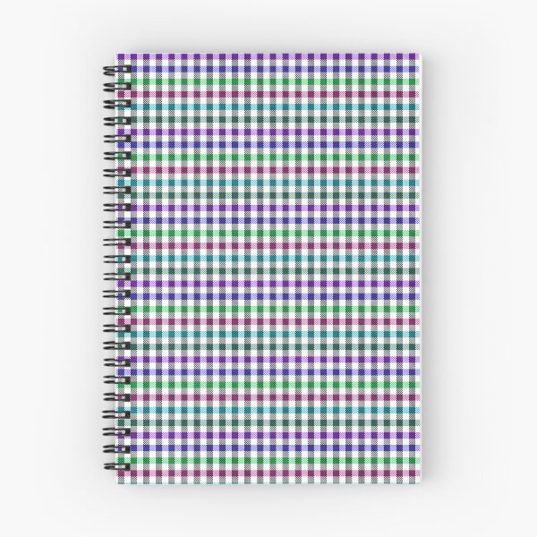 Item preview, Black, Blue, Purple, Magenta, Teal, Bottle Green and Irland Green Micro-plaid on White Background  designed and sold by Carlo-Atzei.