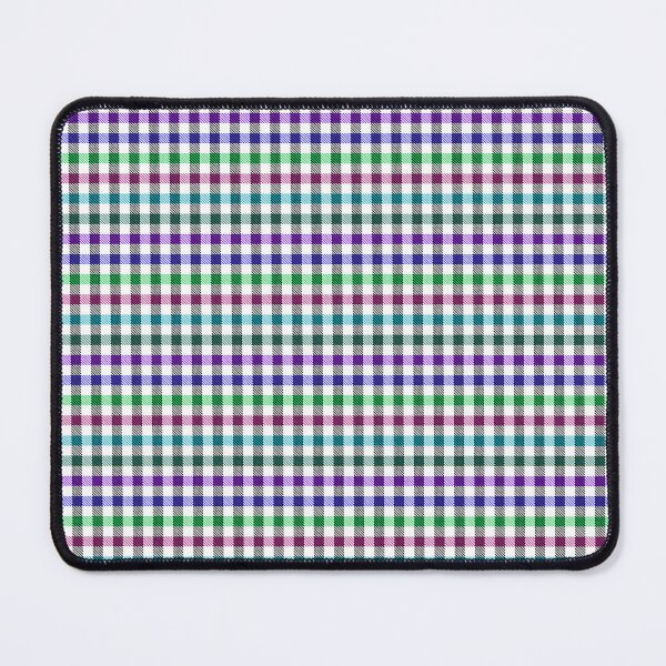 Item preview, Black, Blue, Purple, Magenta, Teal, Bottle Green and Irland Green Micro-plaid on White Background  designed and sold by Carlo-Atzei.