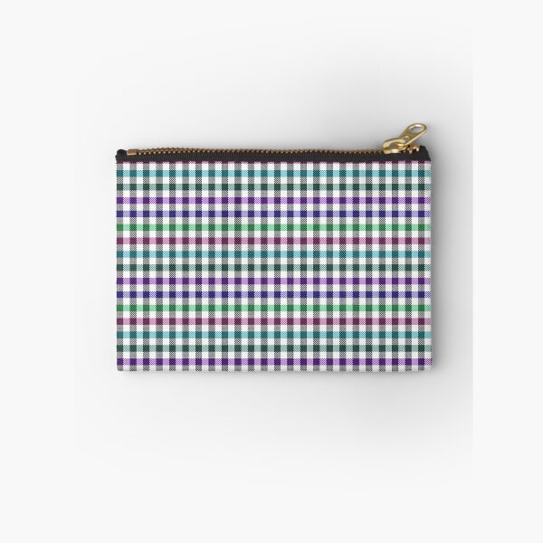 Item preview, Black, Blue, Purple, Magenta, Teal, Bottle Green and Irland Green Micro-plaid on White Background  designed and sold by Carlo-Atzei.