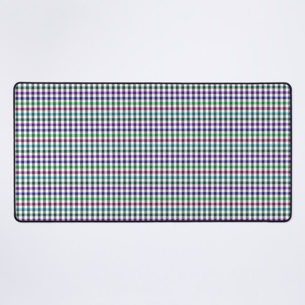 Item preview, Black, Blue, Purple, Magenta, Teal, Bottle Green and Irland Green Micro-plaid on White Background  designed and sold by Carlo-Atzei.