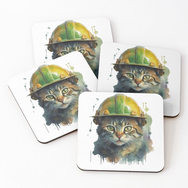 Item preview, Catwithhardhats Cat Worker designed and sold by Krieghorn.