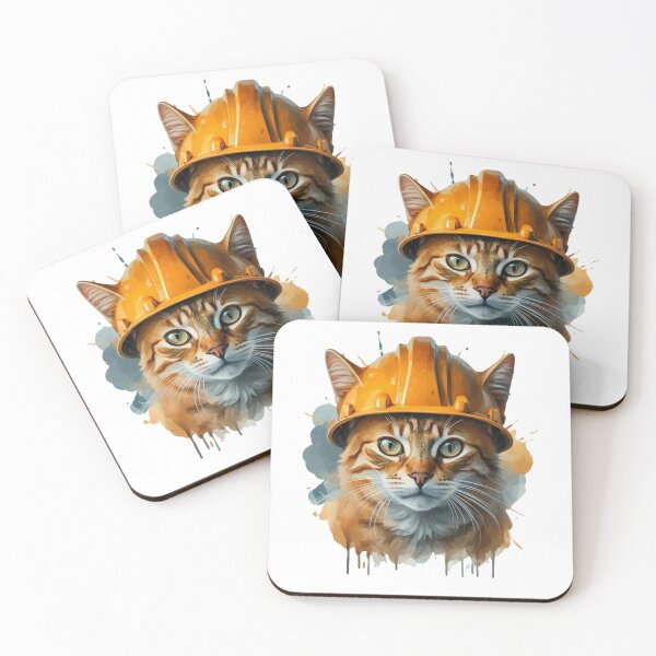 Item preview, Catwithhardhats Cat Worker designed and sold by Krieghorn.