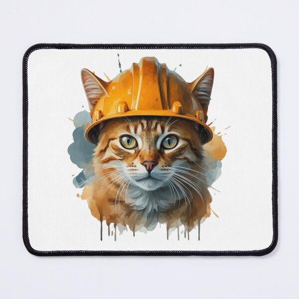 Item preview, Catwithhardhats Cat Worker designed and sold by Krieghorn.