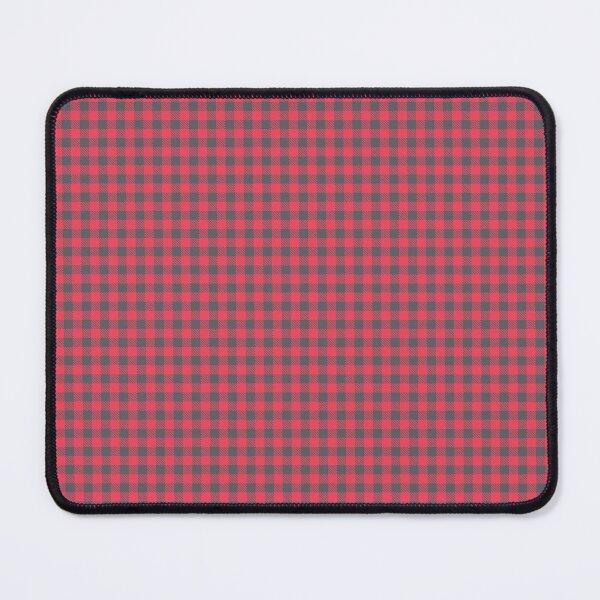 Item preview, Charcoal Micro-plaid on Cherry Red Background designed and sold by Carlo-Atzei.