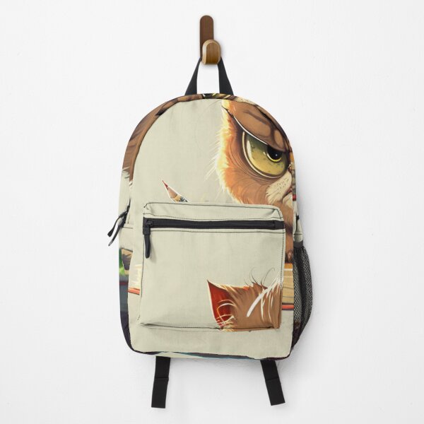 Aperçu de l'œuvre petit chat grincheux nommé Whiskerstein créée et vendue par JCatDesign.