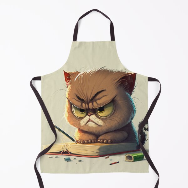 Aperçu de l'œuvre petit chat grincheux nommé Whiskerstein créée et vendue par JCatDesign.