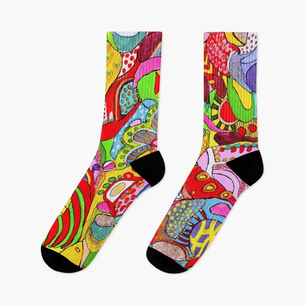Item preview, 612. Chromatic Symphony Multifaceted Abstract Vibrant Canvas Colorful Doodles  designed and sold by Veera Zukova.