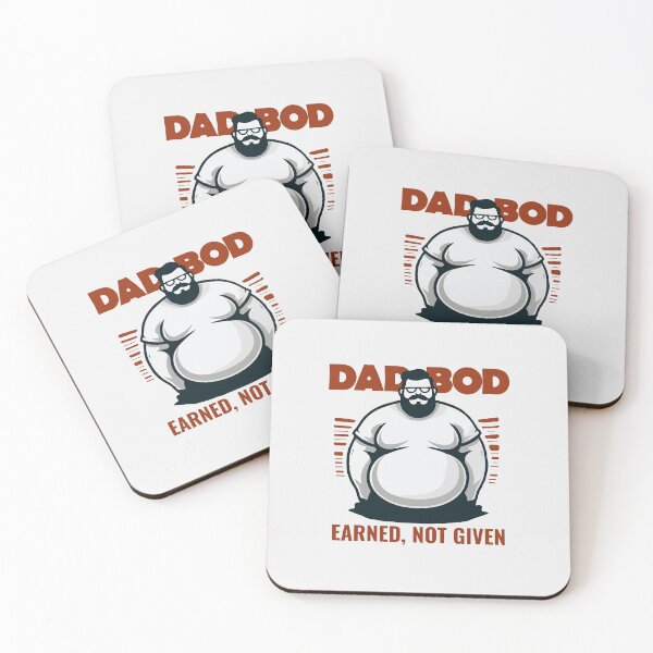 Item preview, Minimalist Cool Funny Dad Bod Earned Not Given designed and sold by Daqomm.